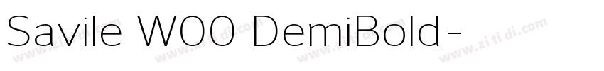 Savile W00 DemiBold字体转换